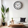 REGALWOVEN Plastic Classic Analog Battery Powered Silent Wall Clock 12 Inches - 3 of 4