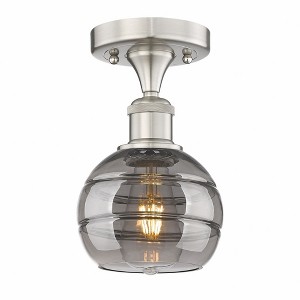 Rochester - 1 Light Semi-Flush Mount In Industrial Style-8 Inches Tall and 5.88 Inches Wide - 1 of 1