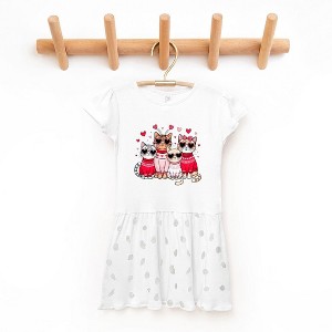 toddler valentine dress Pink Flowery Girl Day Unmatched Quality Valentine's day Girl Dress, Toddler