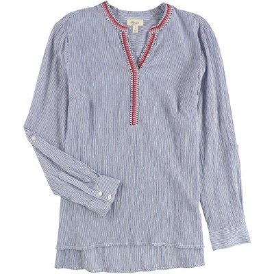 Style & Co. Womens Striped Pullover Blouse