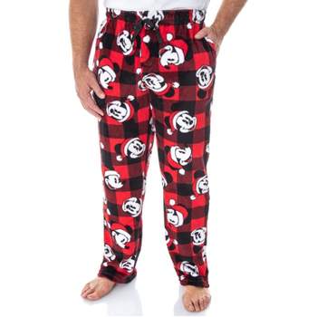 Red Adult Plaid Fleece Pyjama Pants