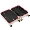 Naysaye Luggage Set of 3 Durable Hard Shell Spinner Wheels Front Opening Design for Travel, Pink, 18.8"*12"*29.5" - 4 of 4