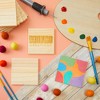 Bright Creations 15 Pack Unfinished Wood Squares Cutout Tiles for Crafts, Engraving, Wood Burning, 4x4 in - 2 of 4