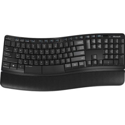 Microsoft Sculpt Comfort Desktop Keyboard and Mouse - Wireless - Contoured Design - Detachable Palm Rest - Split Spacebar with Backspace Functionality