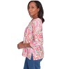 Alfred Dunner Womens Embellished Crewneck Paisley Top - 4 of 4