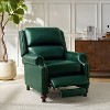 Elisabete Modern Wingback Genuine Leather Recliner with Vintage Nail Head Trim for Living Room and Bedroom| ART OF LIVING DESIGNS - 3 of 4