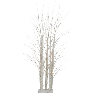 Northlight 4' Led Lighted White Birch Twig Tree Cluster Christmas ...