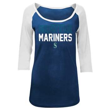MLB Seattle Mariners Boys' White Pinstripe Pullover Jersey - XS