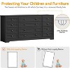 12 Drawers Wood Dressers for Bedroom, 63" Long Wooden Dresser for Living Room, Hallway, 16" Wide TV Stand Dresser for 65 Inch TV - 3 of 4