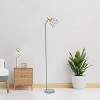 Simple Designs 55.91" Industrial Farmhouse Fusion Adjustable Cage Wire Accent Floor Lamp - 4 of 4