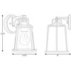 Progress Lighting Benton Harbor 1-Light Outdoor Wall Lantern in Black with Clear Glass Shade - 2 of 4