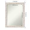 Amanti Art Alexandria White Wash Narrow Petite Bevel Wood Bathroom Wall Mirror 27 x 21 in. - 4 of 4