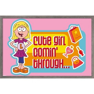 Trends International Disney Lizzie McGuire (2001) - Cute Girl Comin' Through Framed Wall Poster Prints - 1 of 4