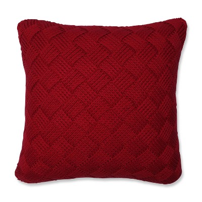 18"x18" Basket Weave Square Throw Pillow - Pillow Perfect