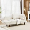 NicBex Couches for Living Room Convertible Futon Loveseat Sofa Bed Comfy Upholstered Sleeper Sofa Couch with Adjustable Armrest - 3 of 4