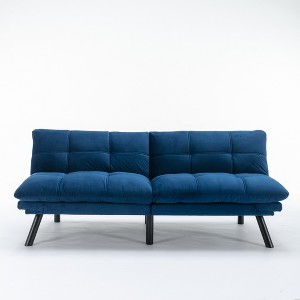 TiramisuBest Light Grey Convertible Folding Modern sofa Bed - 1 of 4