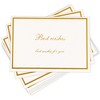 100pcs Place Card Holders Triangle Shape Table Number Holder with 20 Greeting Card for Wedding Party - 4 of 4