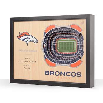NFL Denver Broncos 25-Layer StadiumViews 3D Wall Art