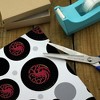 House Of Dragon Targaryen Sigil Scales Gift Wrap 30" x 72" - 3 of 4