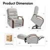 Aukfa Power Lift Recliner Chair with Massage & Heat – Dual Motor Electric Recliner for Elderly, 180° Adjustable Backrest - 4 of 4