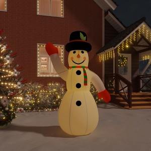 VidaXL Christmas Inflatable Snowman with LEDs 145.7" - 1 of 4