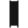 vidaXL 5-Panel Room Divider - Freestanding Black Polyester Screens, Privacy Partition/Home Decor, Powder-Coated Iron Frame - 4 of 4