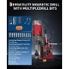 2 in Portable Magnetic Drill Press with 11 Coring Bits, Adapter, Boring Diameter, 1550W, 10-Speed (820RPM), 14000N for Drilling in Metal, Steel, Iron - 2 of 4