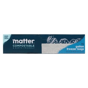 Matter Compostable Gallon Freezer Bags - 15ct - 1 of 4