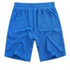 Men's Shorts with Pocket Casual Lounge Shorts Pants Summer Waffle Shorts Drawstring Elastic Waist Running Shorts - Royal Blue S - 3 of 4