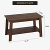 Stylish 31.5" Coffee Table with Open Shelves - 2-Tier Modern Industrial Design - 3 of 4