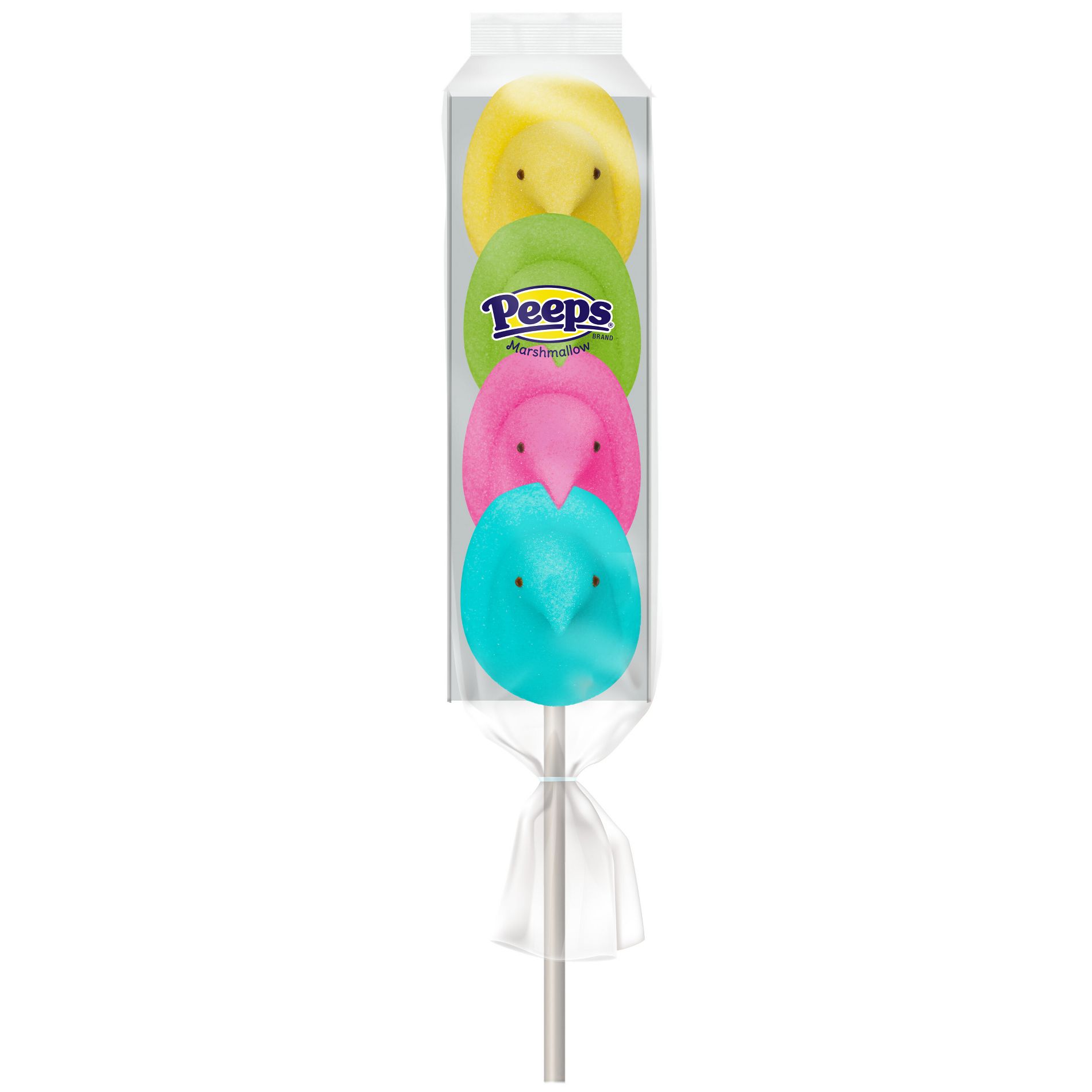 Peeps Easter Rainbow Marshmallow Chick Pop Candy - 1.375oz