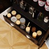 GlasFlength Decorative Storage Cabinets with 6-Tier Shelves and 1 Drawer, for Kitchen, Dining Room and Living Room, Black, 75.9"*38.8"*181.9" - 4 of 4