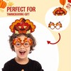 SYNCFUN 16 Pcs Thanksgiving Turkey Headbands and Glasses Frame for Thanksgiving Party Favors Accessories(One Size Fits All) - 2 of 4