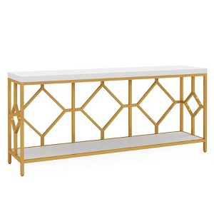 Resenkos Narrow Console Table, Small Entryway Table, Thin Sofa Table, Side Table, Display Table, for Hallway, Bedroom, Living Room, Foyer White - 1 of 1