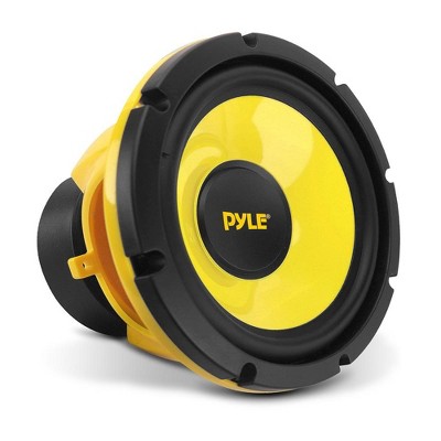 8" Midbass Car Speaker for High-Quality Sound, 400W Peak Power, 4 Ohm Impedance, Yellow Poly Cone