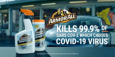 Armor All Disinfectant Wipes by Armor All, Disinfecting Car Cleaning Wipes,  50 Count Each, Pack of 2