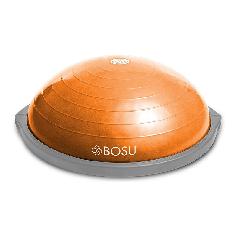Bosu 72-10850 Home Gym Equipment The Original Balance Trainer 65 cm Diameter, Orange and Gray, 3 of 7