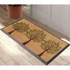 A1HC Green Three Tree Rubber Coir Doormat 24x48, Rubber Backed Non-Slip Thin Heavy Duty Front Door Mat - 3 of 4