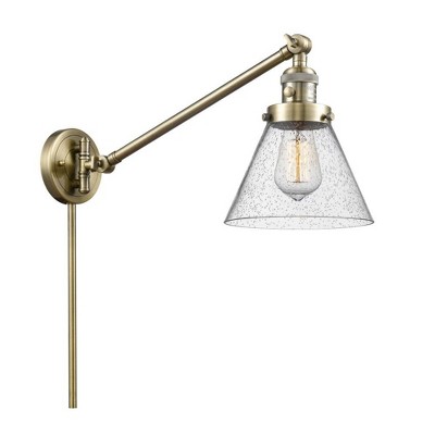 Cone - 1 Light Swing Arm Wall Sconce In Industrial Style-25 Inches Tall and 8 Inches Wide