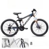 VisioGear Bicycles, 24 Inch Mountain Bike with Adjustable Seat, Commute Bicycle for Men and Women, Black, 65"*25"*36" - 4 of 4