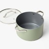 6qt Nonstick Ceramic Coated Aluminum Stock Pot - Figmint™ - 3 of 4