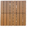 Wood Plastic Composite Patio Deck Tiles,DIY Interlocking Decking Tiles, Indoor Outdoor (11 pack, 12" x 12") - 3 of 4