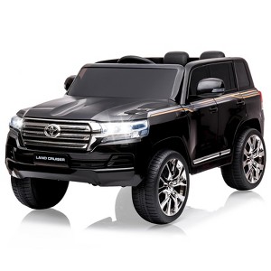 12V 2-Seater Kids Ride On Truck, Electric Car w/Remote, 3 Speeds, LED Lights, Music, Horn & Suspension, Toy Vehicle - 1 of 4