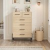 4+2 Dresser for Bedroom, 46.6" Tall Drawer with Storage Freestanding, Wooden Closet Storage for Living Room, Bedroom, Natural Oak - 2 of 4