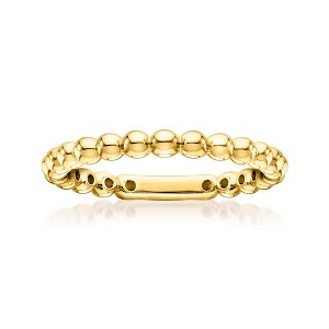 Pure Collection by Ross-Simons 2mm 18kt Gold Vermeil Bead Eternity Band - 1 of 4