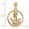 Black Bow Jewelry 14k Yellow Gold Plated Sterling Silver Delta Gamma Greek Life Medium Pendant - 2 of 3