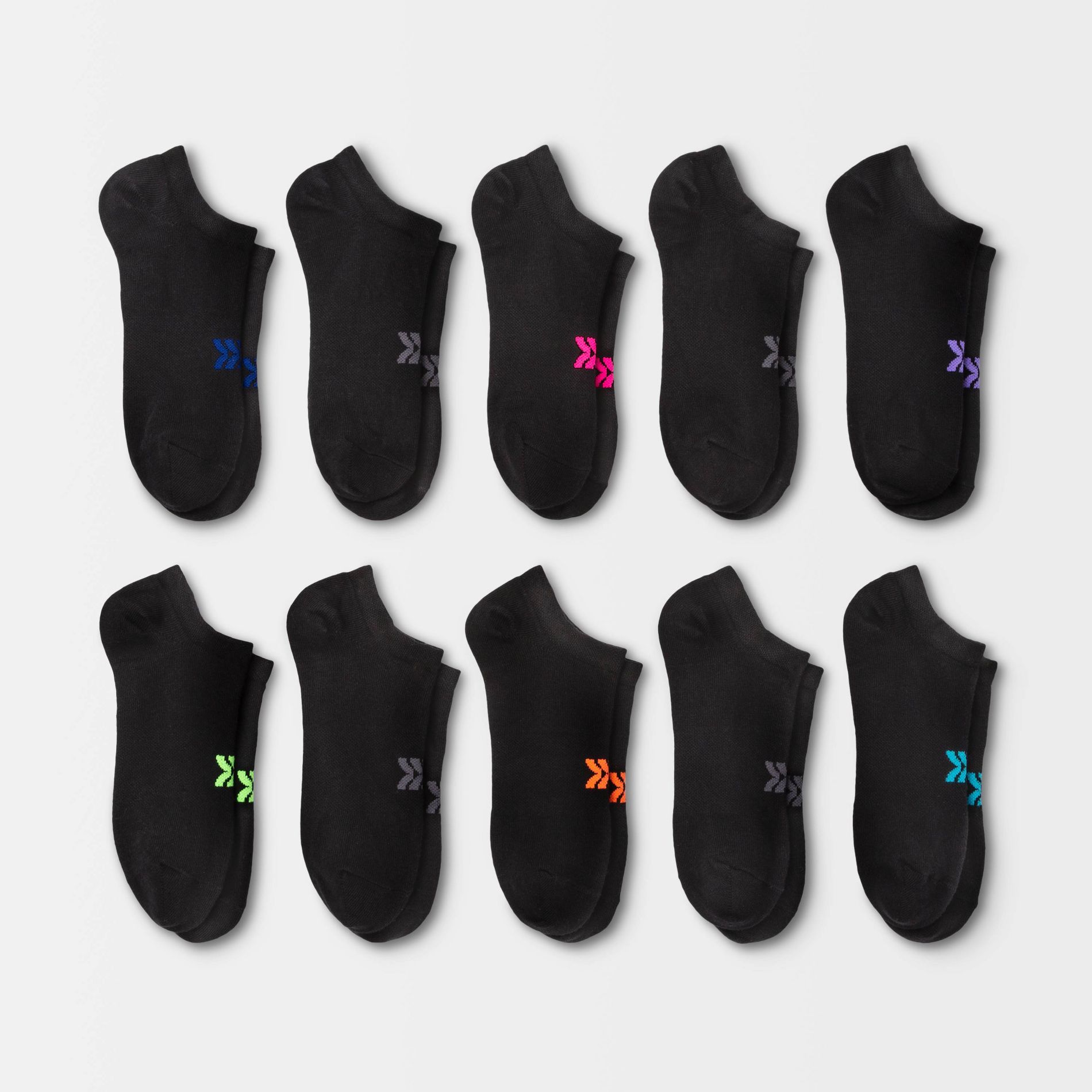 Women's Lightweight 10pk No Show Athletic Socks - All In Motion™ 4-10