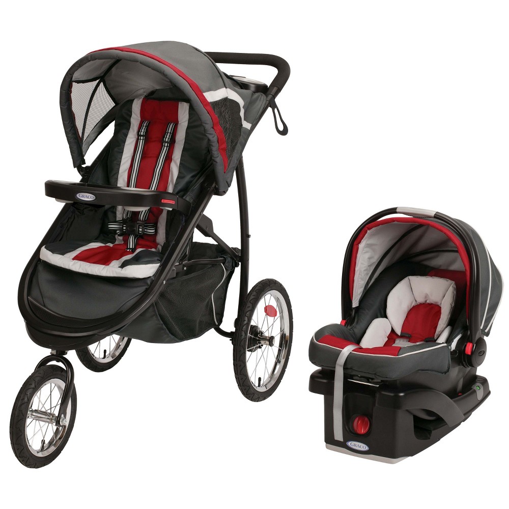 UPC 047406120635 product image for Graco FastAction Fold Jogger Click Connect Travel System - Chili Red | upcitemdb.com