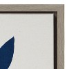 23" x 33" Sylvie Blue Botanical Framed Canvas Gray - Kate & Laurel All Things Decor: Modern Vertical Wall Art - 3 of 4