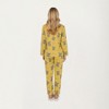 Anna-Kaci Lounge Women's 2-Piece Set Teddy Bear Print Button-Up Long Sleeve Pajama Top and Relaxed Fit Pants - 4 of 4